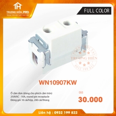 Ổ CĂM ĐƠN FULL COLOR WHITE PANASONIC WN10907KW