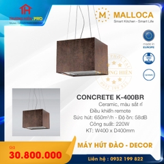 MÁY HÚT MÙI ĐẢO MALLOCA CONCRETE K-400BR