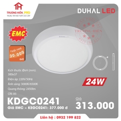 ĐÈN LED PANEL DUHAL NỔI VIỀN TRÒN24W KDGC0241 