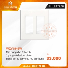 MẶT DÙNG CHO 6 THIẾT BỊ FULL COLOR WHITE PANASONIC WZV7846W