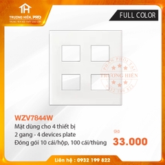 MẶT DÙNG CHO 4 THIẾT BỊ FULL COLOR WHITE PANASONIC WZV7844W