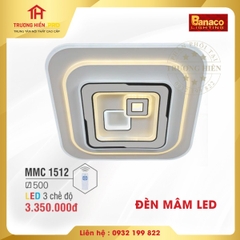 ĐÈN MÂM LED VUÔNG BANACO MMC 1512