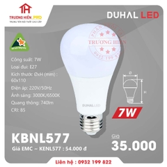 BÓNG ĐÈN LED DUHAL 7W - KBNL577