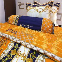Bộ chăn ga gối drap giường cotton satin Hàn Quốc Julia 493