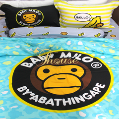 Bộ chăn ga gối drap giường 100% cotton sợi bông Hàn Quốc Julia 260