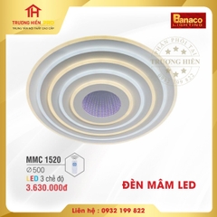 ĐÈN MÂM LED TRÒN BANACO MMC 1520