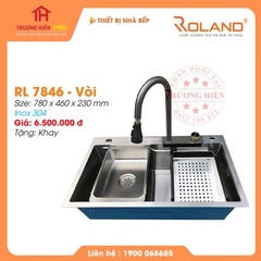 CHẬU RỬA INOX ROLAND RL: 7846-VÒI