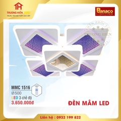 ĐÈN MÂM LED VUÔNG BANACO MMC 1516