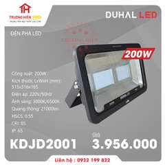 ĐÈN PHA LED DUHAL 200W KDJD2001