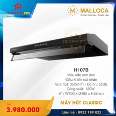  MÁY HÚT MÙI CLASSIC MALLOCA H107B