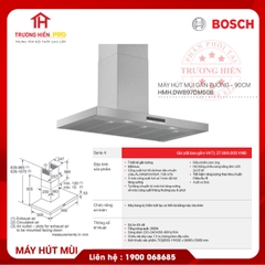 MÁY HÚT MÙI GẮN TƯỜNG BOSCH DWB97DM50B