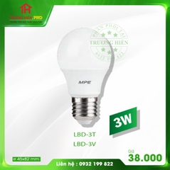 ĐÈN LED BULB 3W LBD-3 MPE