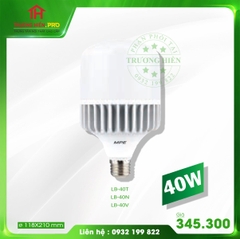 LED BULB 40W TRẮNG, VÀNG, TRUNG TÍNH LB-40 MPE