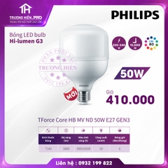 ĐÈN LED BULB PHILIPS HI - LUMEN G3 50W E27