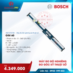 MÁY ĐO ĐỘ NGHIÊNG KỸ THUẬT SỐ BOSCH GIM 60