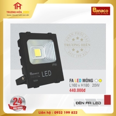 ĐÈN PHA LED MỎNG BANACO 20W