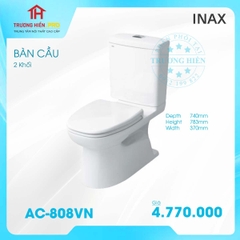 BÀN CẦU 2 KHỐI LINAX AC-808VN XẢ NHẤN