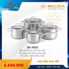 BỘ NỒI INOX MALLOCA SA-4002