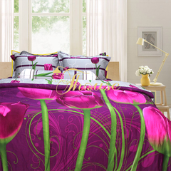 Bộ chăn ga gối drap giường cotton satin Hàn Quốc Julia 489