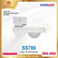 CÔNG TẮC CẢM ỨNG HỒNG NGOẠI LẮP NỔI TRẦN/TƯỜNG SS786 KAWASAN