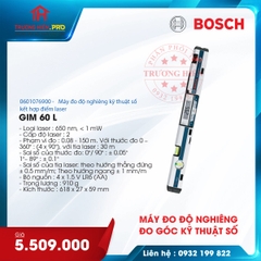 MÁY ĐO ĐỘ NGHIÊNG KỸ THUẬT SỐ BOSCH GIM 60 L