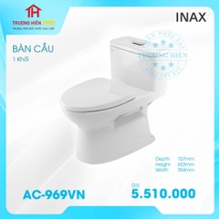 BÀN CẦU 1 KHỐI INAX AC-969VN