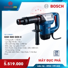 MÁY ĐỤC BÊ TÔNG BOSCH GSH 500 GEN 2