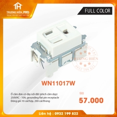 Ổ CĂM ĐƠN FULL COLOR WHITE PANASONIC WN11017W