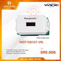 Ổ CẮM USB WIDE SERIES  PANASONIC WEF108107-VN