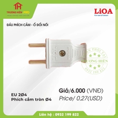 ĐẦU PHÍCH CẮM LiOA EU 2Φ 4