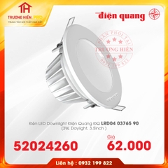 ĐÈN LED DOWNLIGHT ĐIỆN QUANG ĐQ LRD04  03765 90 3W