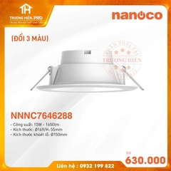 ĐÈN LED ÂM TRẦN PANASONIC DN SERIES 15W (ĐỔI 3 MÀU)