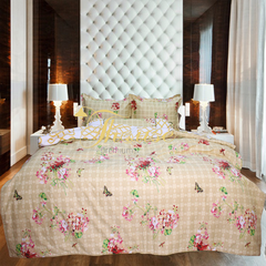 Bộ chăn ga gối drap giường 100% cotton sợi bông Hàn Quốc Julia 257