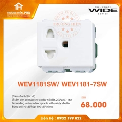 Ổ  CẮM NHANH/BẮT VÍT WIDE SERIES  PANASONIC WEV1181SW/ WEV1181-7SW