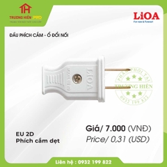 ĐẦU PHÍCH CẮM DẸT LiOA EU 2D