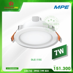 ĐÈN LED DOWNLIGHT 3 CHẾ ĐỘ MÀU DLE 7W MPE