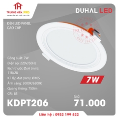 ĐÈN LED PANEL DUHAL ÂM TRẦN CAO CẤP 7W KDPT206