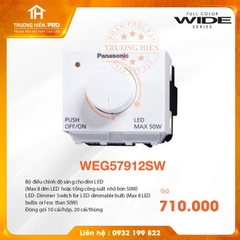 CÔNG TẮC ĐIỀU CHỈNH ĐỘ SÁNG CHO ĐÈN LED WIDE SERIES  PANASONIC WEG57912SW