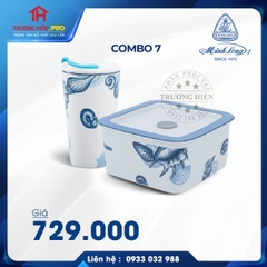 COMBO 7: LY SỨ- HỘP SỨ DƯỠNG SINH MINH LONG- HOA VĂN ĐẠI DƯƠNG