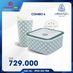 COMBO 4: LY SỨ- HỘP SỨ DƯỠNG SINH MINH LONG- HOA VĂN KOMOS