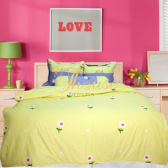 Bộ chăn ga gối drap giường 100% cotton sợi bông Hàn Quốc Julia 217