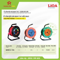 Ổ CẮM KÉO DÀI QUAY TAY LIOA KIỂU RULO 20M ( QN20 - 2 - 10A)