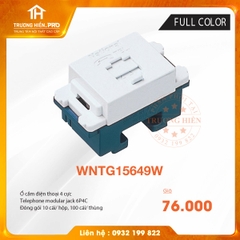 Ổ CẮM ĐIỆN FULL COLOR WHITE PANASONIC WNTG15649W