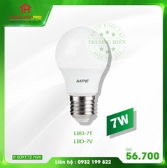 ĐÈN LED BULB 7W LBD-7 MPE