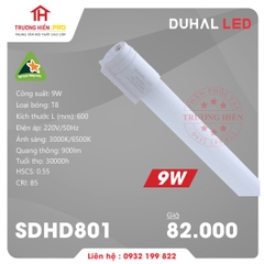 ĐÈN LED TUÝP PC DUHAL 9W - SDHD801