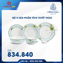 BỘ BÀN ĂN 09 SẢN PHẨM JASMINE TÍCH TUYẾT THẢO MINH LONG