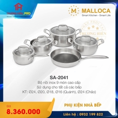 BỘ NỒI 9 MÓN MALLOCA SA-2041