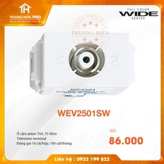 Ổ  CẮM ANTEN TIVI WIDE SERIES  PANASONIC WEV2501SW 
