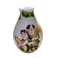 BÌNH HOA NGŨ PHÚC MINH LONG