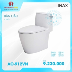 BÀN CẦU 1 KHỐI INAX AC-912VN